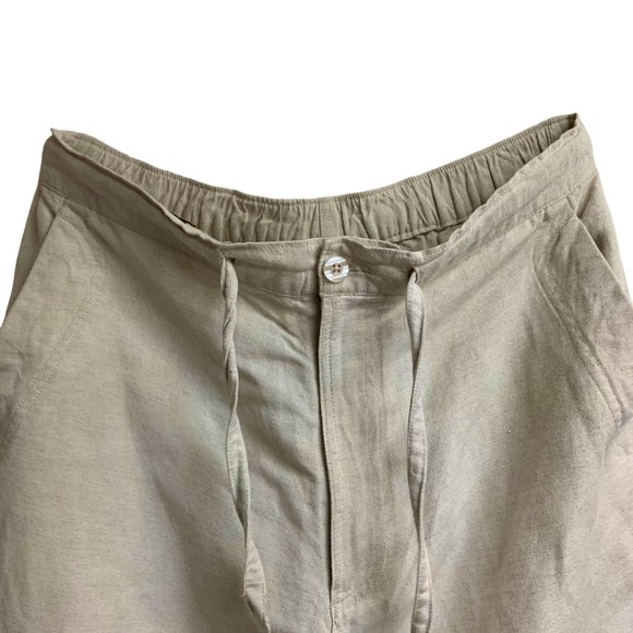 Havanera Co Linen Blend Drawstring‎ Lounge Pant - Picture 3 of 9